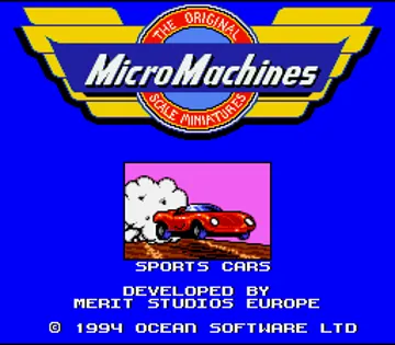 Micro Machines (Europe) screen shot title